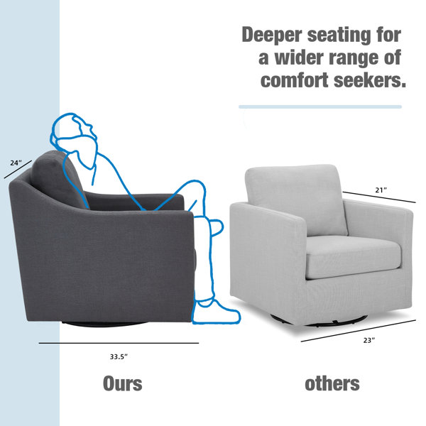 Winston Porter Callisburg Upholstered Swivel Armchair Wayfair